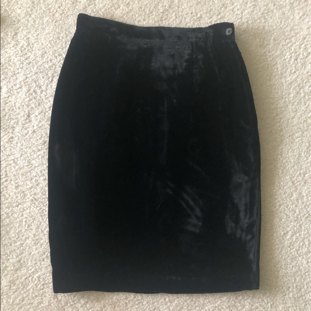 Velvet Vintage Valentino Mini Skirt